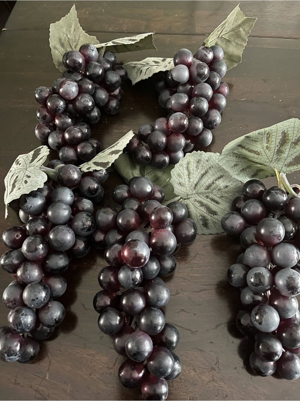 Dark Purple Grape Cluster